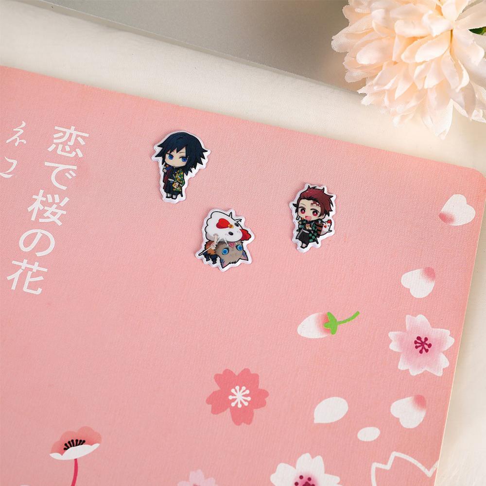 Nhãn Dán Trang Trí Hình Demon Slayer Dễ Thương