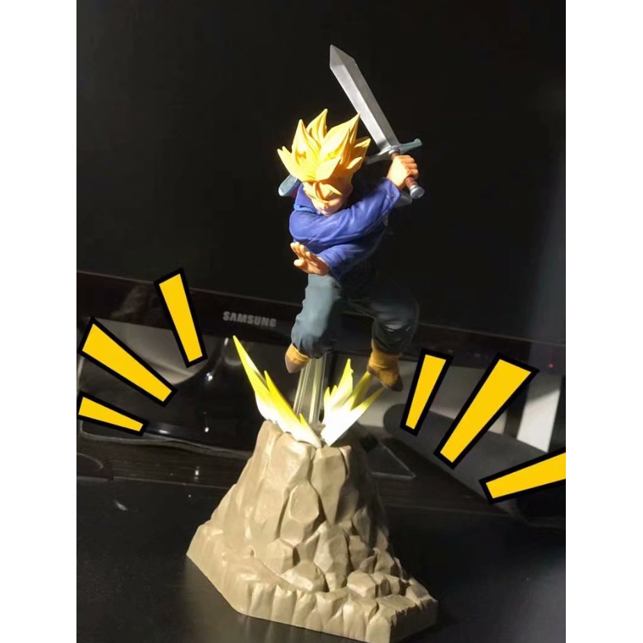 Mô hình Dragon ball - Mô hình nhân vật TRUNKS màu vàng tóc đậm tươi sắc nét