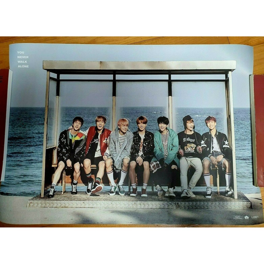 Poster BTS official, chính hãng, có sẵn, hình ca sĩ, poster album, áp phích, tranh treo tường, you never walk alone | BigBuy360 - bigbuy360.vn