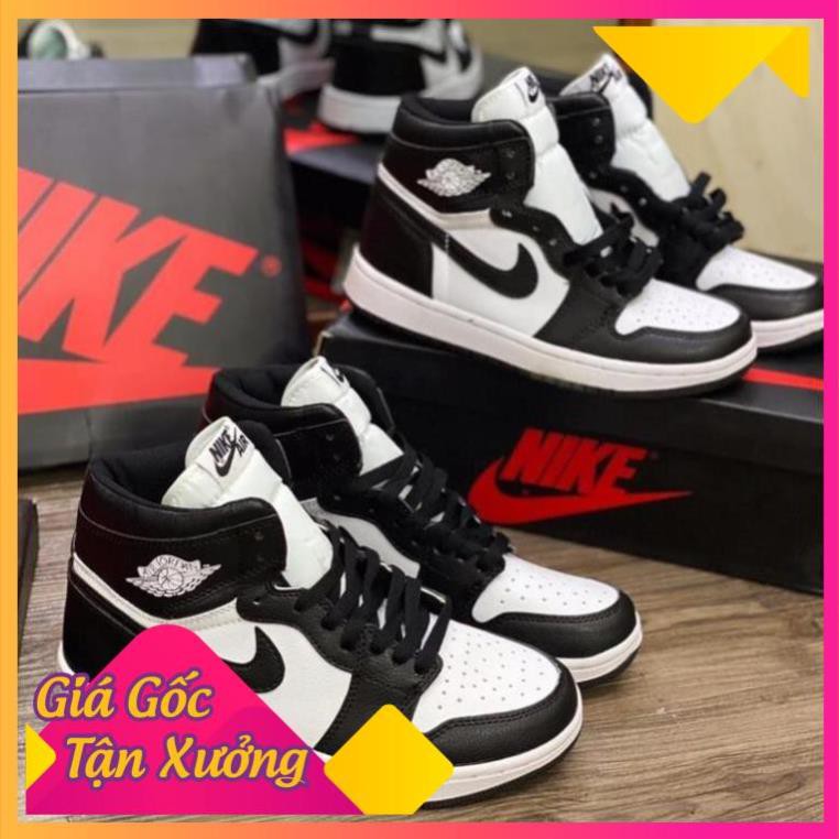 [ FREESHIP –BẢO HÀNH 12 THÁNG] GIÀY SNEAKER NAM NỮ JORDAN CAO CỔ ĐEN TRẮNG HOT TREND