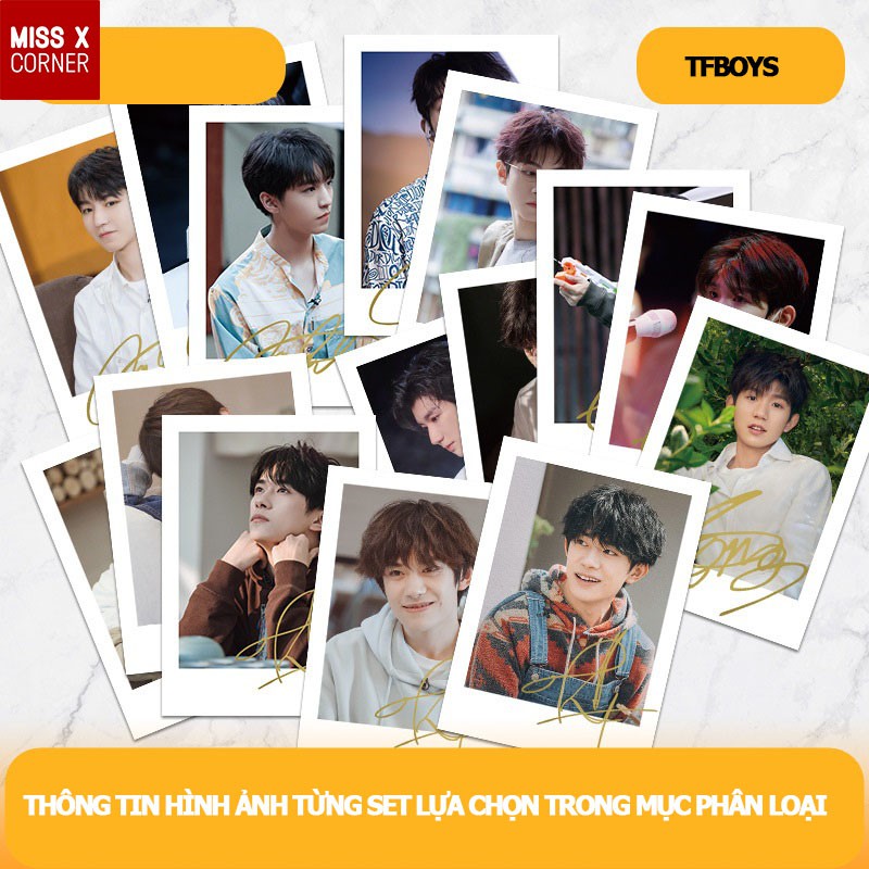 CÓ SẴN Set ảnh Polaroids Tiêu Chiến Vương Nhất Bác Thái Từ Khôn BJYX Bác Quân Nhất Tiêu TFBoys Vương Tuấn Khải PKL02-01