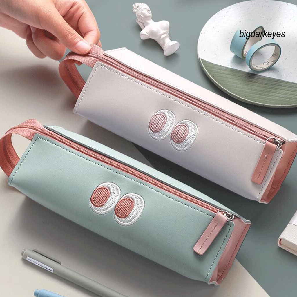 Túi Đựng Bút Bằng Da Sức Chứa Lớn Dành Cho Học Sinh Nữ