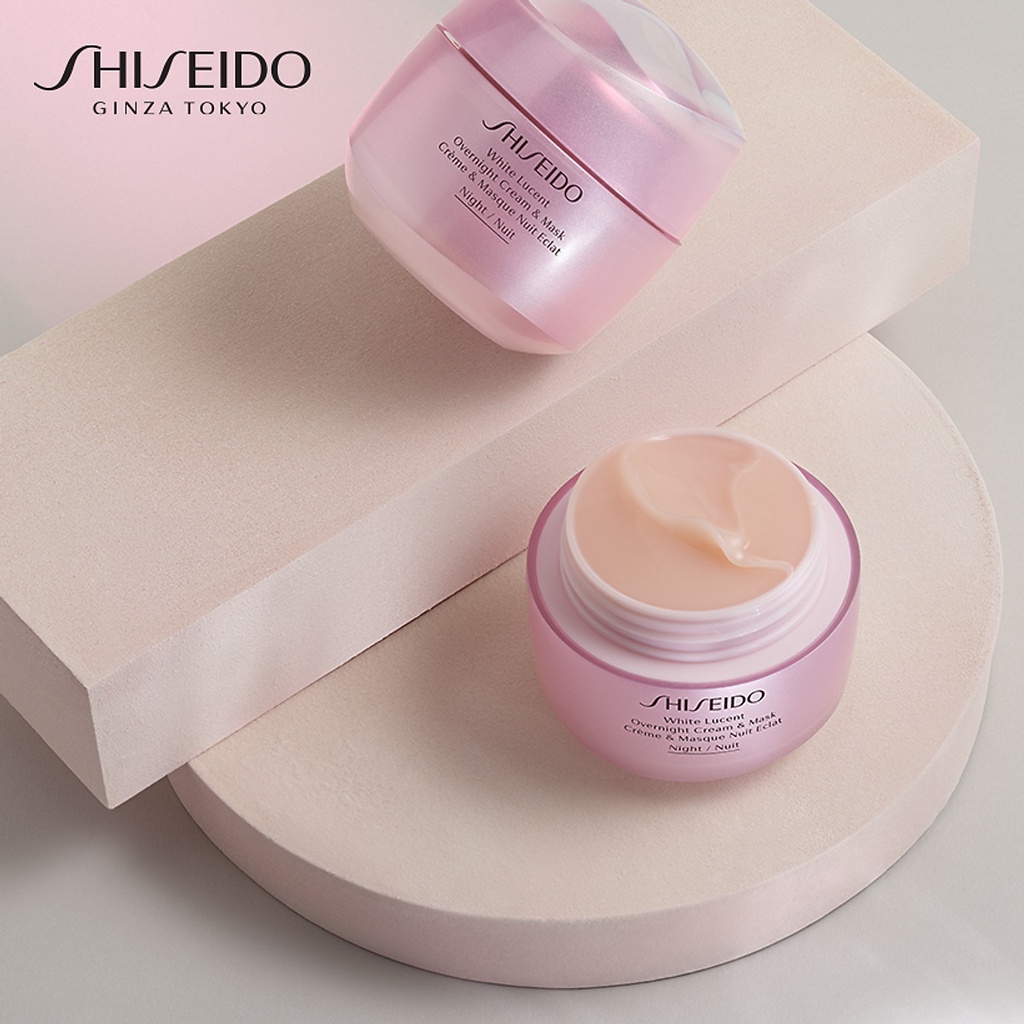 KEM DƯỠNG TRẮNG DA BAN ĐÊM SHISEIDO WHITE LUCENT OVERNIGHT CREAM & MASK 75ML