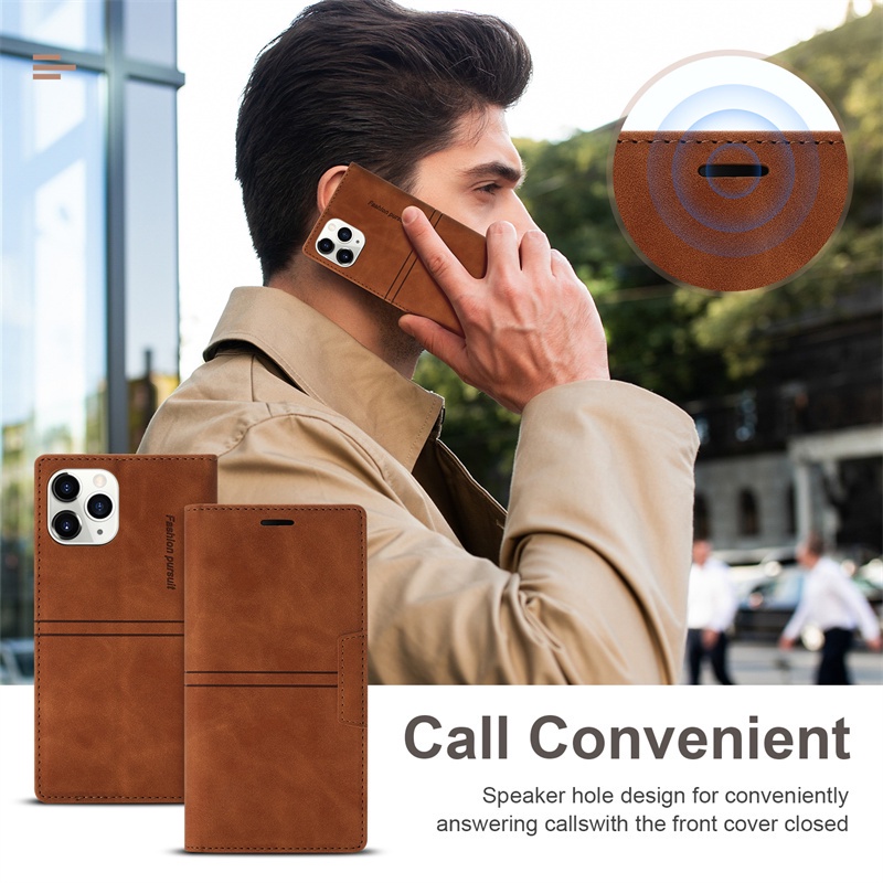 Bao da điện thoại kiểu ví đựng thẻ cho For iPhone 12 11 pro max