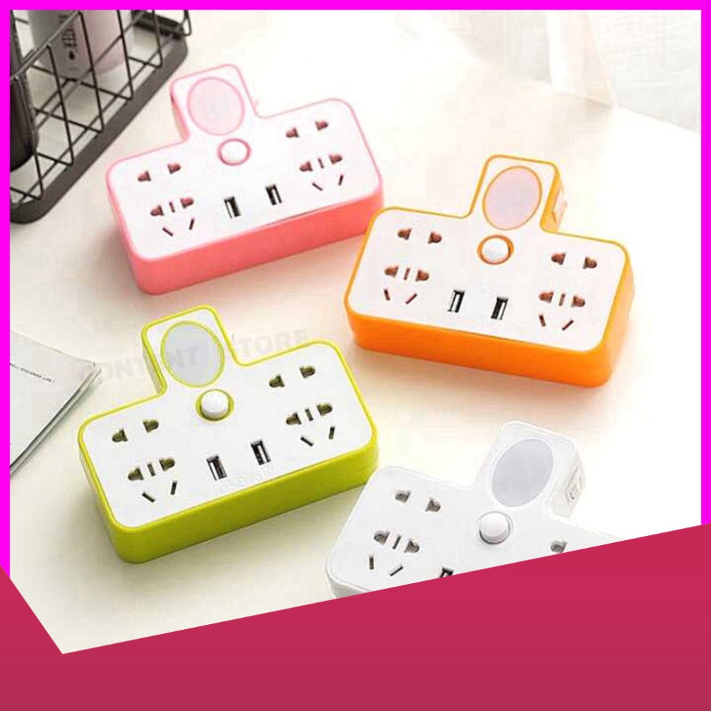 //HOT CỰC HOT FREE SHIP Ô Cắm Điện Hình Chữ T  Tích Hợp Đèn Ngủ - Có Cổng USB Sạc Điện Thoại - Hàng Cao Cấp GIÁ TỐT CHỈ 