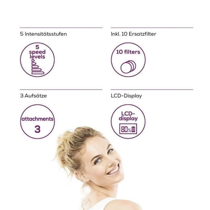 Máy làm sạch lỗ chân lông - hút mụn Beurer FC40