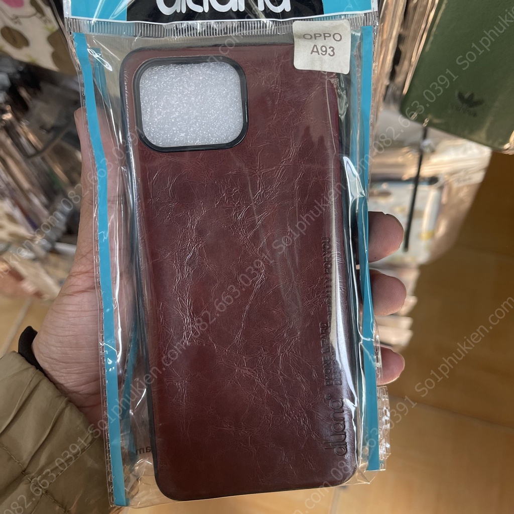 Ốp lưng da cao cấp dành cho Oppo A73 / A93 dẻo êm tay, da bền đẹp