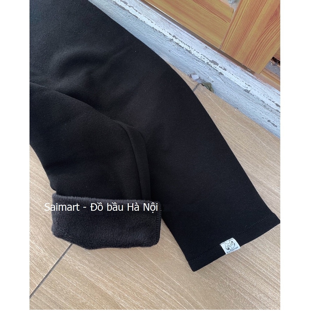 Quần Bầu Mèo Lót Lông Siêu Ấm, Hàng Quảng Châu Chuẩn Mềm Đẹp- Đủ Size, Chun Điều Chỉnh Thoải Mái
