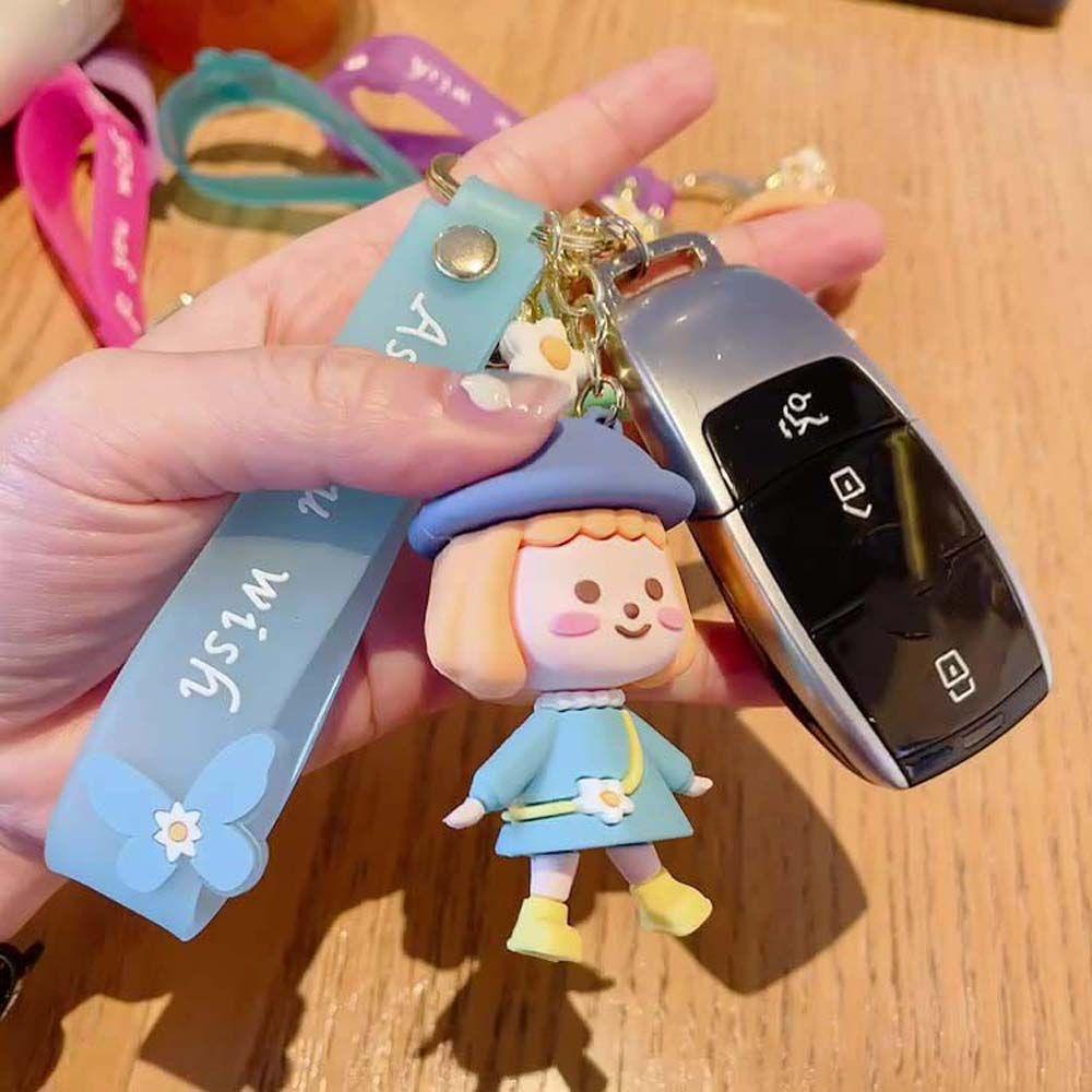 Móc Khóa Hình Búp Bê Bằng PVC Đáng Yêu