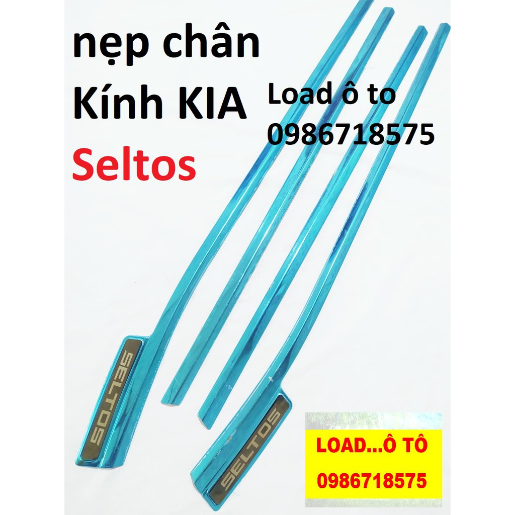 Bộ Nẹp Chân Kính Và Cong Kính KIA Seltos Mạ Crom