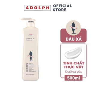 Dầu xả dưỡng tóc tinh hoa thực vật Adolph Herbal Essence Hair Conditioner phục hồi tóc hư tổn, giúp tóc mềm mượt 500ml