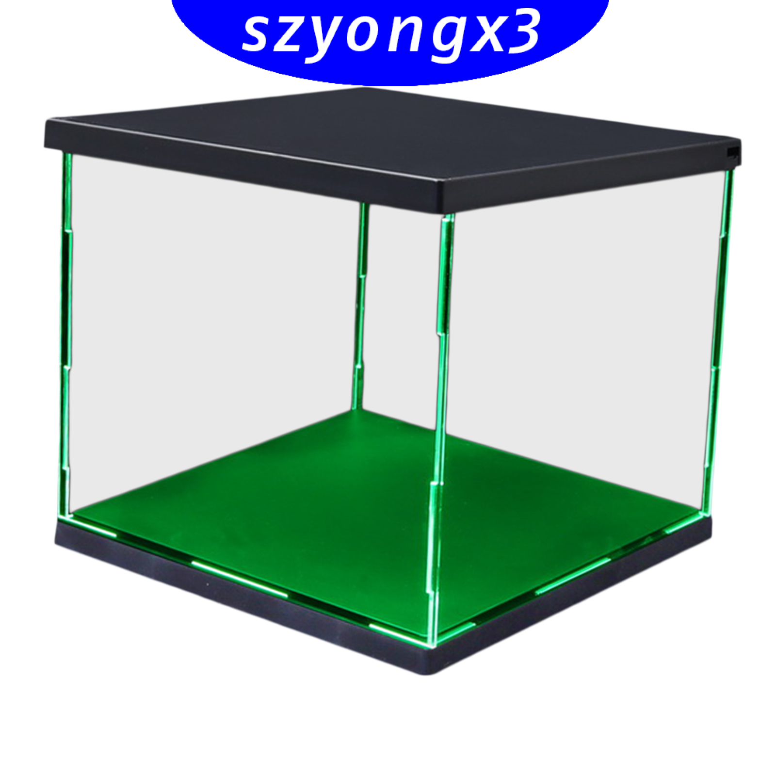 Clear with LED lights for Figure Model Countertop Display Cube Dustproof