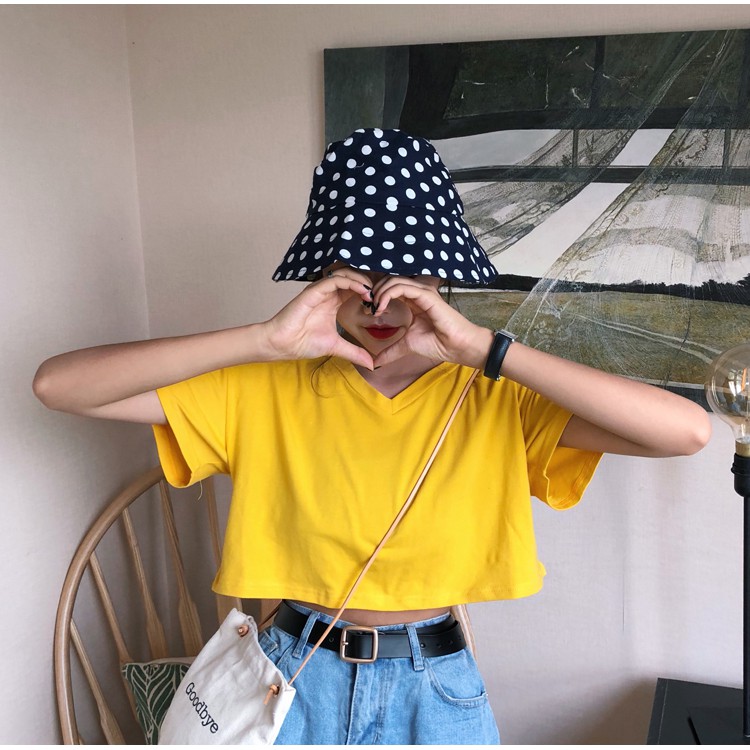 [Mã WARN10 giảm 10k đơn 99k] Áo croptop cổ tim - có kèm ảnh thật và video 100% | BigBuy360 - bigbuy360.vn