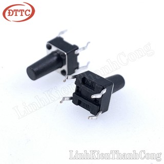 Bộ 5 chiếc nút nhấn 4 chân 6x6x10mm cao 10mm dip