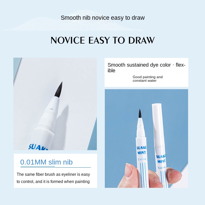 Bút Kẻ Mắt Nhanh Khô Lâu Trôi Không Nhòe Chống Thấm Nước Và Mồ Hôi Nhiều Màu Sắc