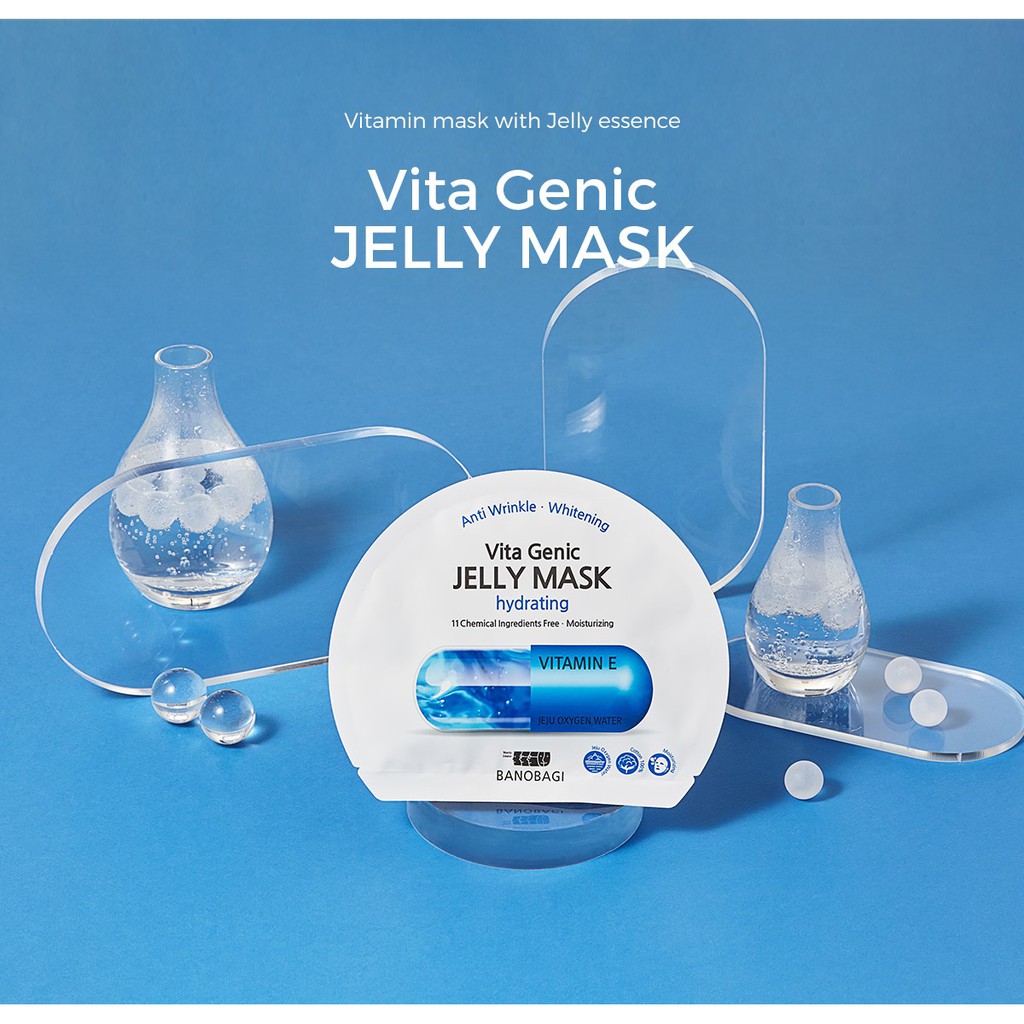 (Mẫu Mới) Mặt Nạ BANOBAGI Vita Genic Jelly Mask Wrinkle Improvement & Brightening Vitamin Up 50,000ppm - 7 Loại | BigBuy360 - bigbuy360.vn