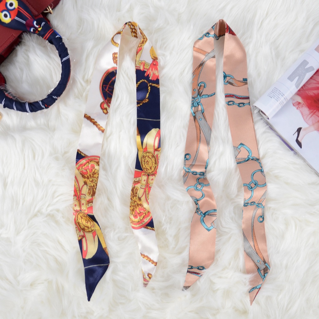 Khăn Lụa Quấn Túi Xách Thời Trang