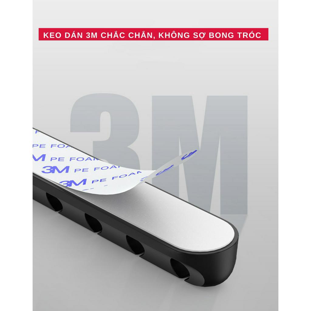 Kẹp Dán Cố Định Dây Cáp, Dây Sạc Điện Thoại Đa Năng Làm Gọn Bàn Làm Việc Cực Tiện Dụng - Hàng Chính Hãng Tamayoko