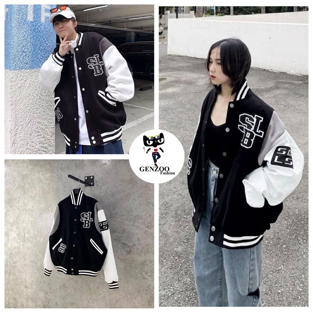 Áo khoác dù bomber SLB thể thao Áo khoác unisex cá tính - GEN_ZOO
