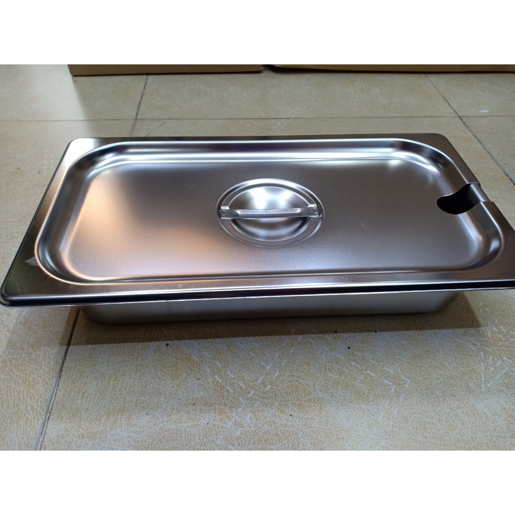 Khay GN 1/3 Đựng Thạch Topping Đựng Thực Phẩm Đựng Pate (có nắp)