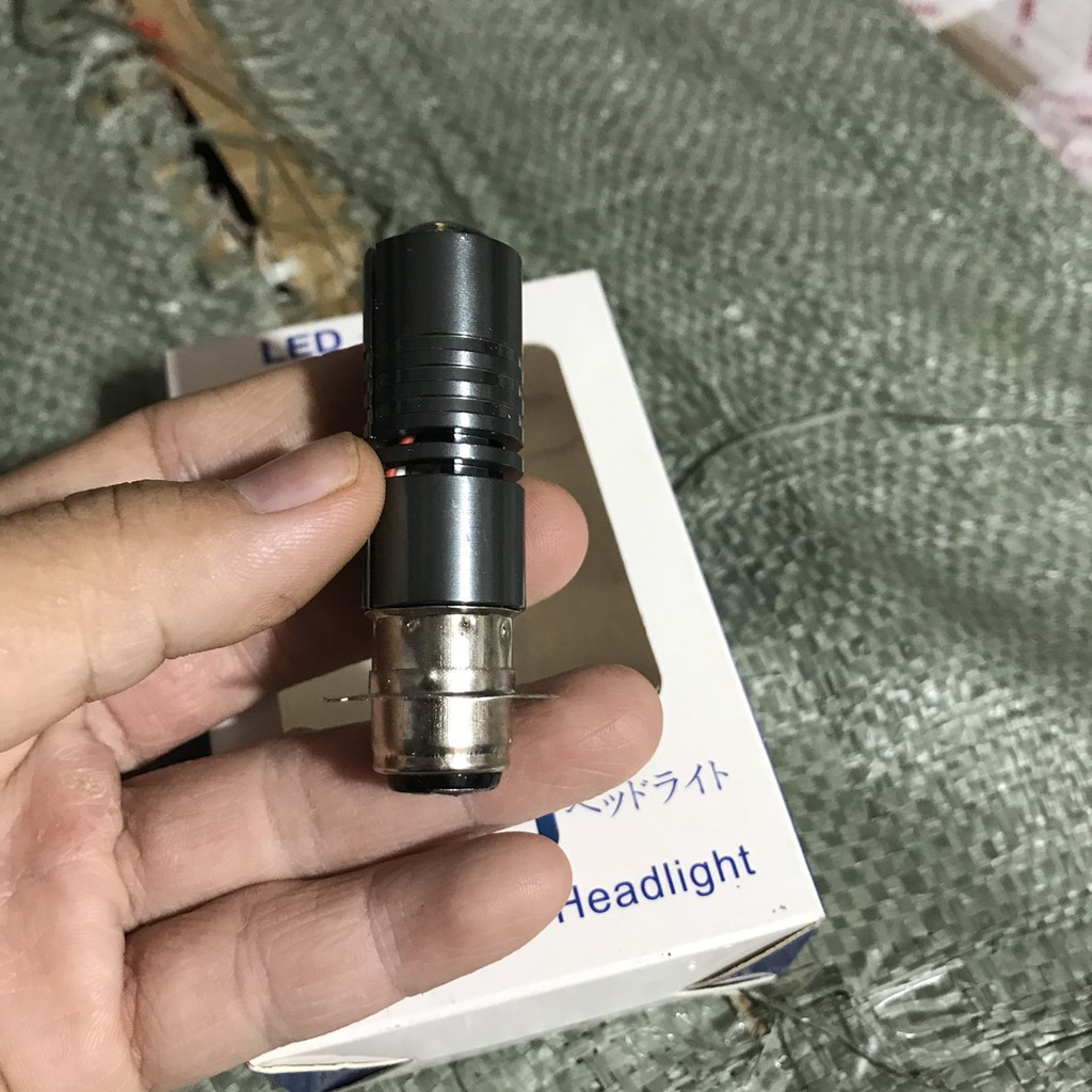 Đèn pha led Bi cầu mini cos vàng pha trắng chân H4 và M5