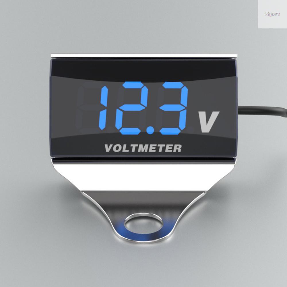Vôn Kế Kỹ Thuật Số Dc 10-150v Chống Nước Có Đèn Led Cho Xe Máy