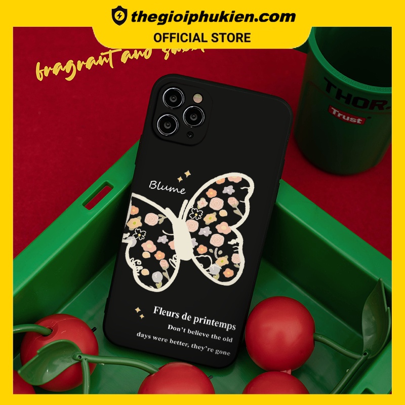 Ốp iphone - Ốp lưng iphone cạnh vuông Blume cánh hoa dành cho ip 6 đến 14promax - ng041