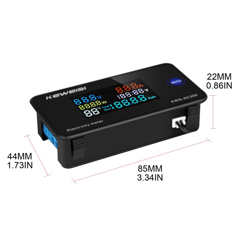 Thiết Bị Đo Điện Áp Ac 50-300v Với Màn Hình Hiển Thị Lcd