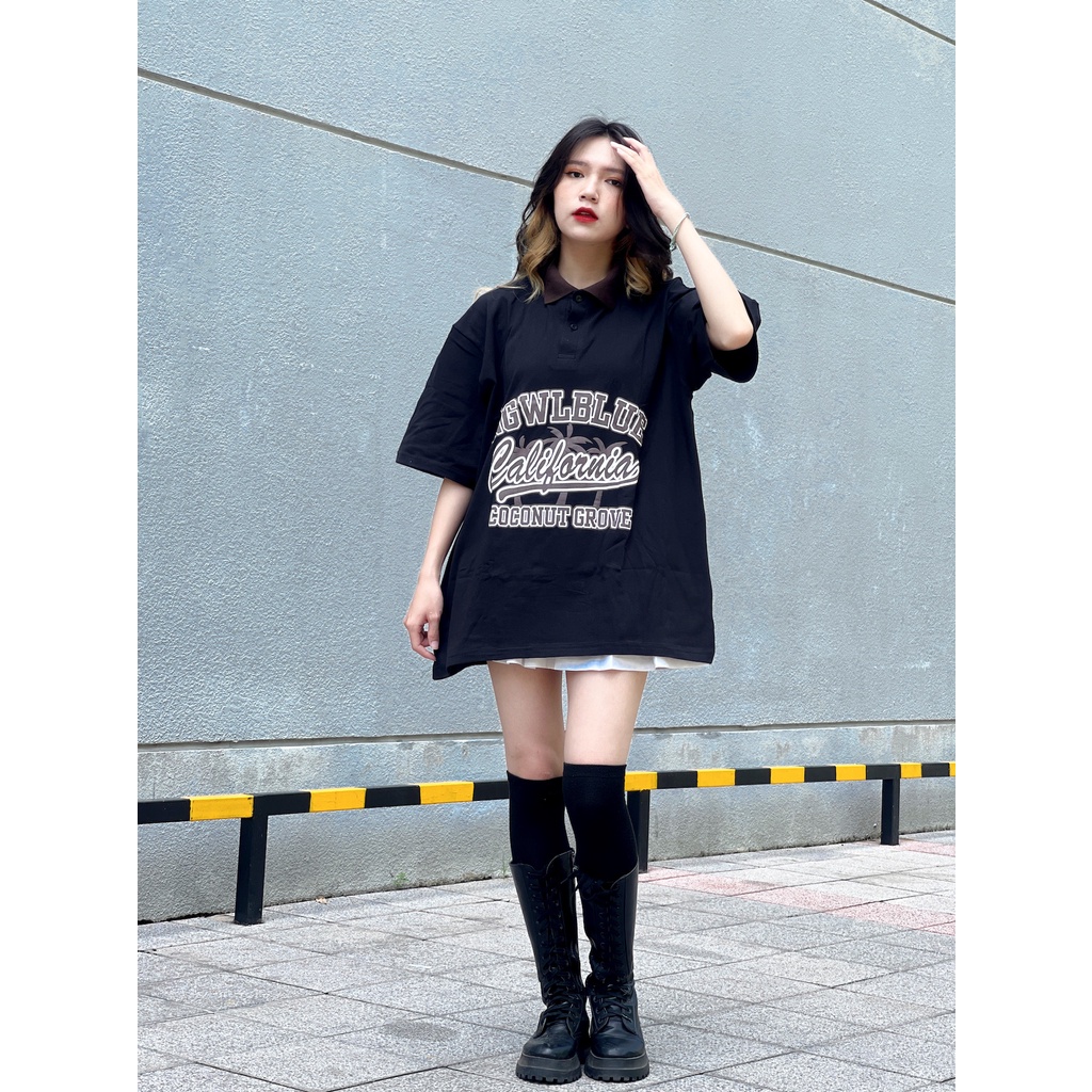 Áo thun Polo CONUT form rộng unisex nam nữ (Ảnh thật/Có sẵn)