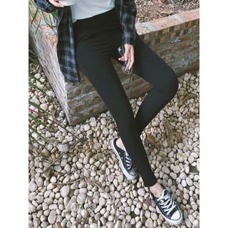 Quần Legging đen trơn thon chân EAL
