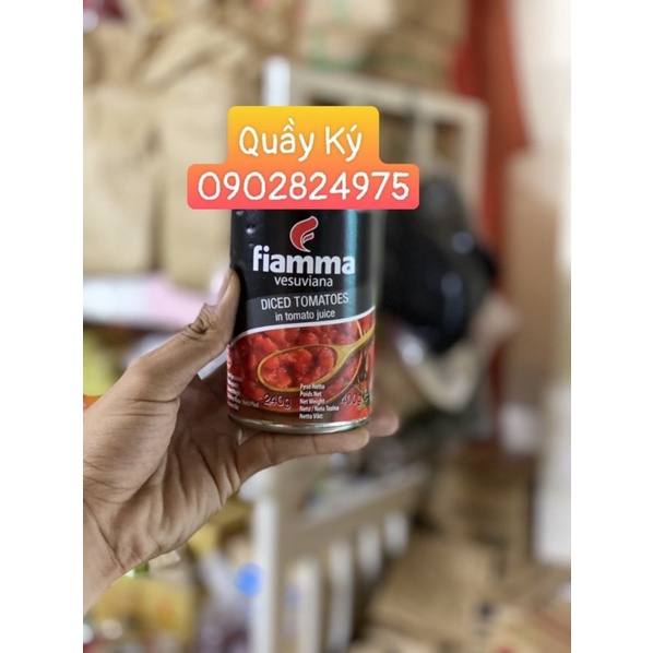 Cà chua xắt miếng FIAMMA Diced Tomatoes 400g