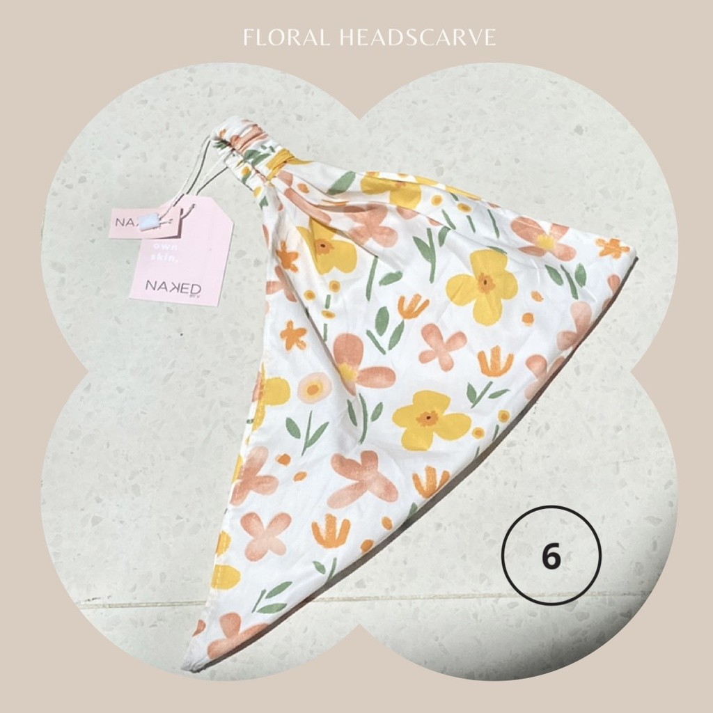 Khăn hoa Naked by V - Floral Headscarf