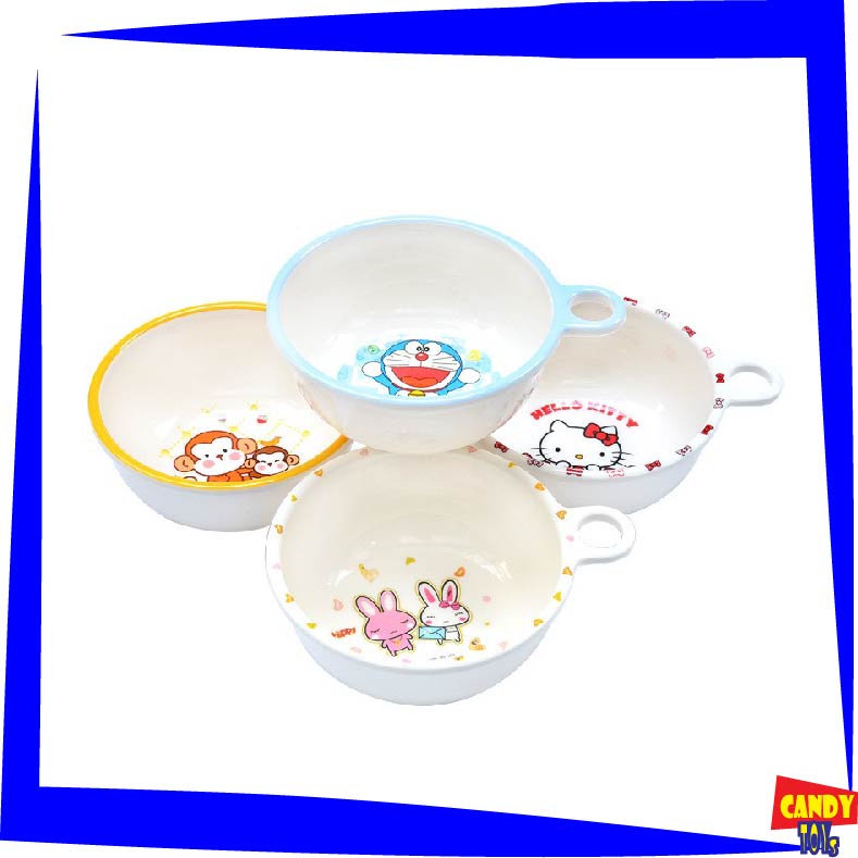 [MẸ&amp;BÉ] CHÉN ĂN DẶM MELAMINE CAO CẤP HỌA TIẾT DỄ THƯƠNG CÓ QUAI MÓC CHO BÉ