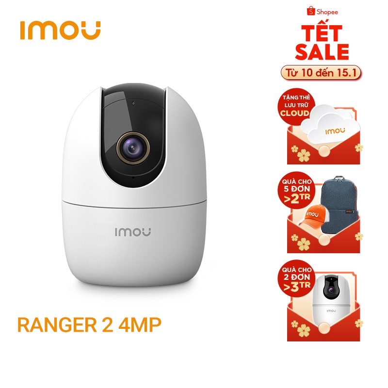 Camera Wifi Ranger 2 4.0MP 2K HD 1440p IPC-A42P IMOU - Xoay 360, Đàm Thoại 2 Chiều - BH 2 Năm