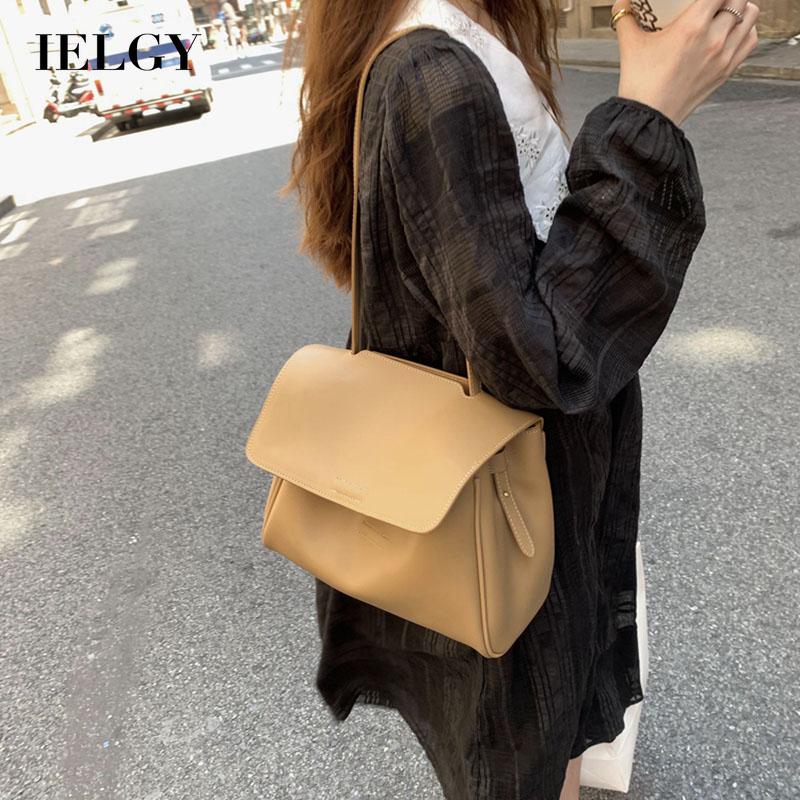 IELGY Túi đeo chéo  bằng da thời trang dành cho nữ