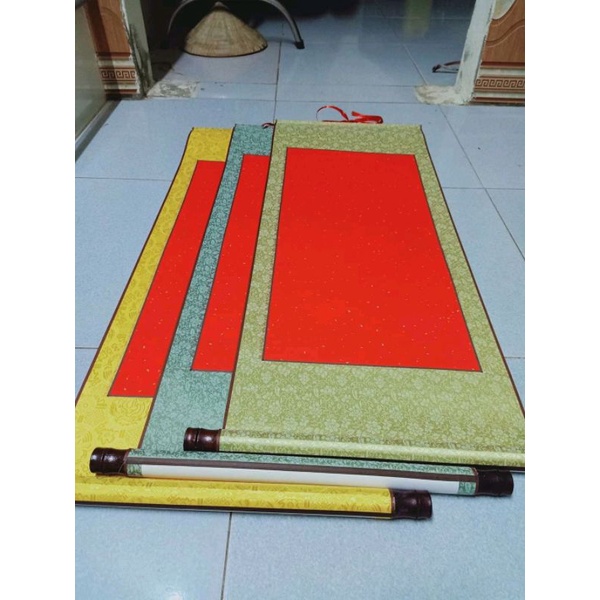 Giấy biểu lụa viết chữ thư pháp kích thước 40*100