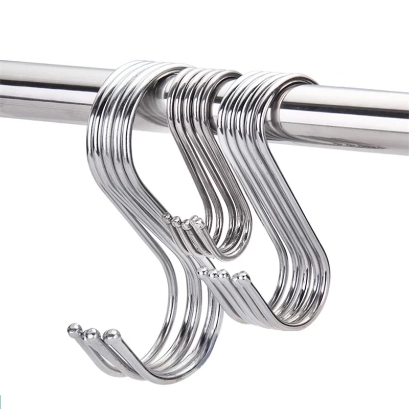 Móc Treo Đồ Hình Chữ S Bằng Thép Không Gỉ Thiết Kế Tiện Dụng