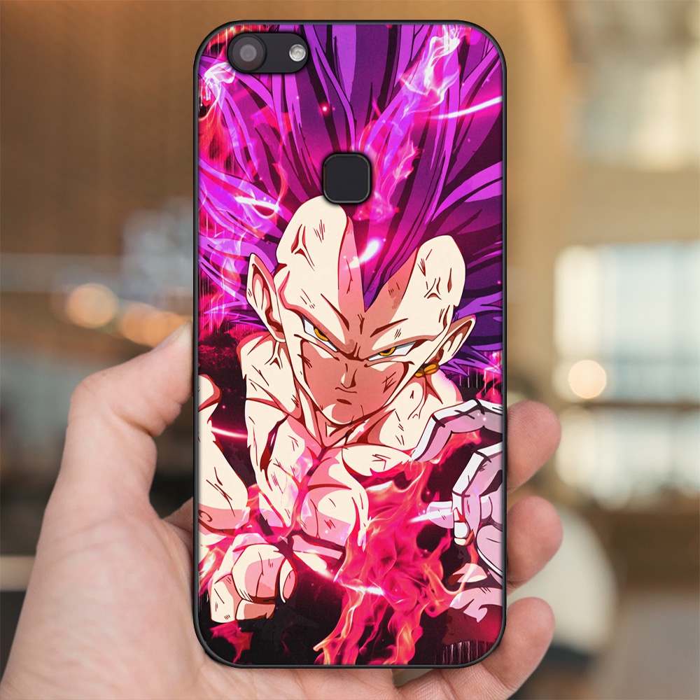 Ốp lưng Vivo V7, V7 Plus viền đen in hình Vegeta Dragon Ball