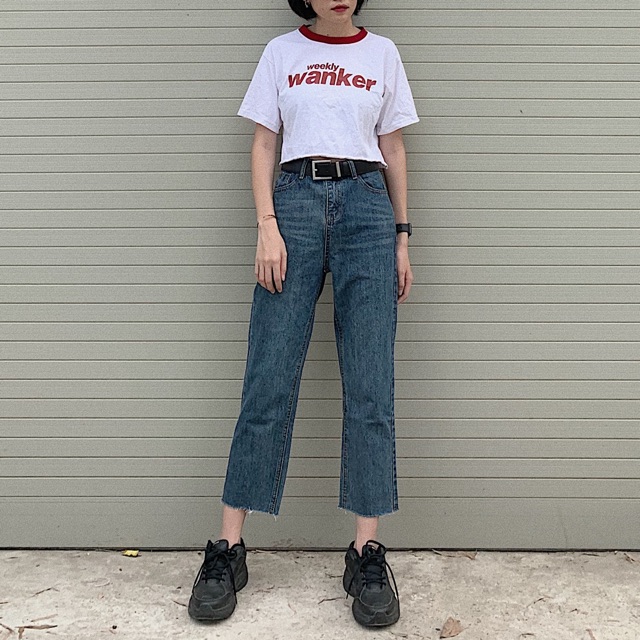 #Q886CS quần jeans suông rộng nhẹ | BigBuy360 - bigbuy360.vn