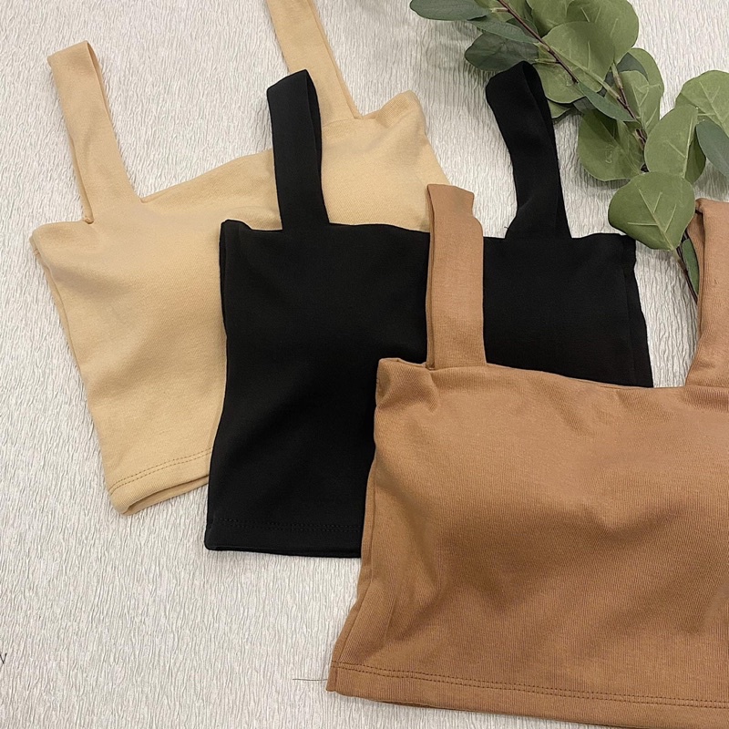 Áo Croptop 3 Màu kèm mút Ngực
