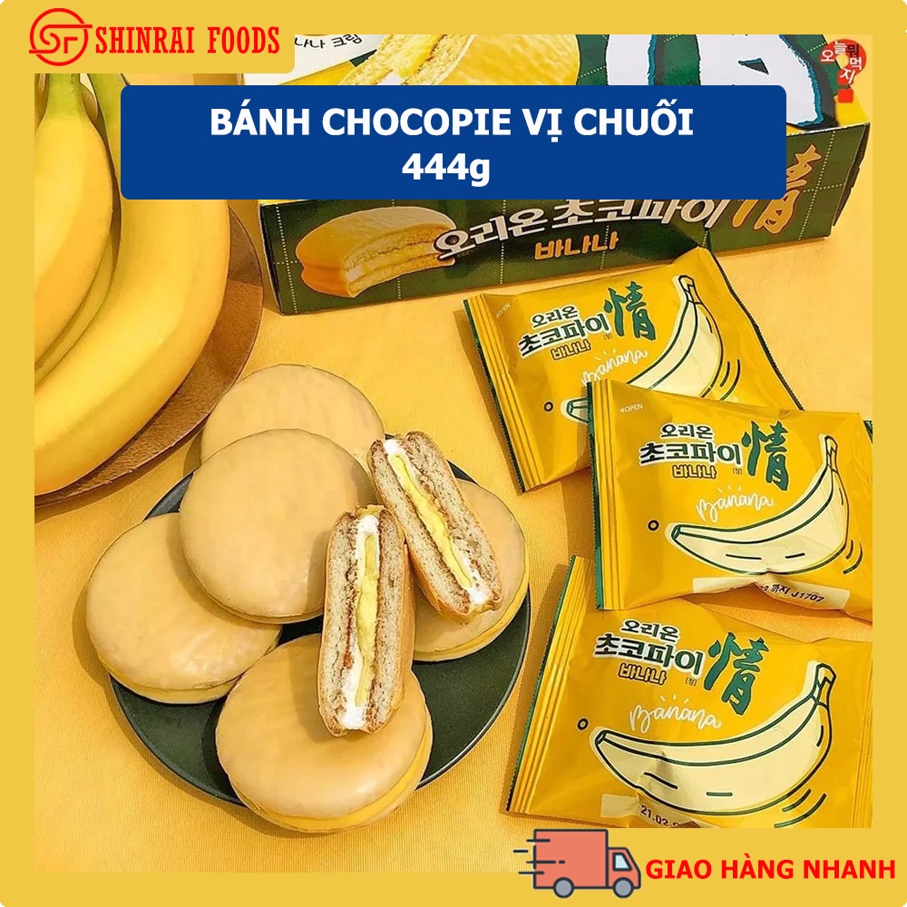 Chocopie chuối Hàn Quốc hộp 12 bánh