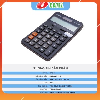Máy tính casio ax 12b chính hãng bảo hành 5 năm vpp an sinh