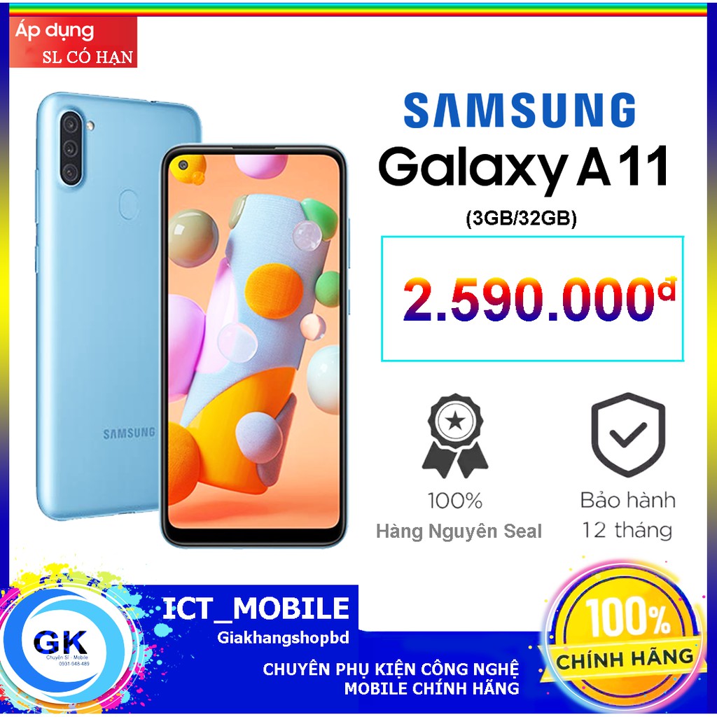 [Nguyên seal] Điện thoại Samsung Galaxy A11 3GB/32GB - Hàng Chính Hãng | WebRaoVat - webraovat.net.vn