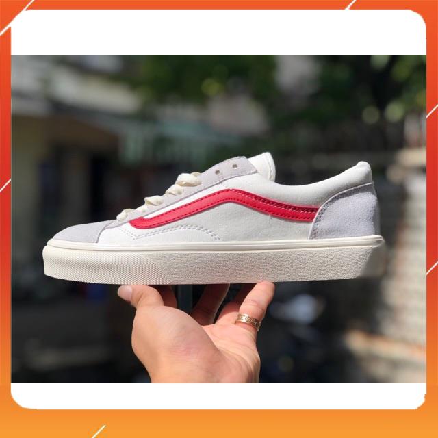 (Bản một một⚡️Tặng ful bok+tất+quà⚡️) Giày thể thao,sneakers nam nữ G89 vải vạch đỏ đế chống trơn.Êm chân thoáng khí