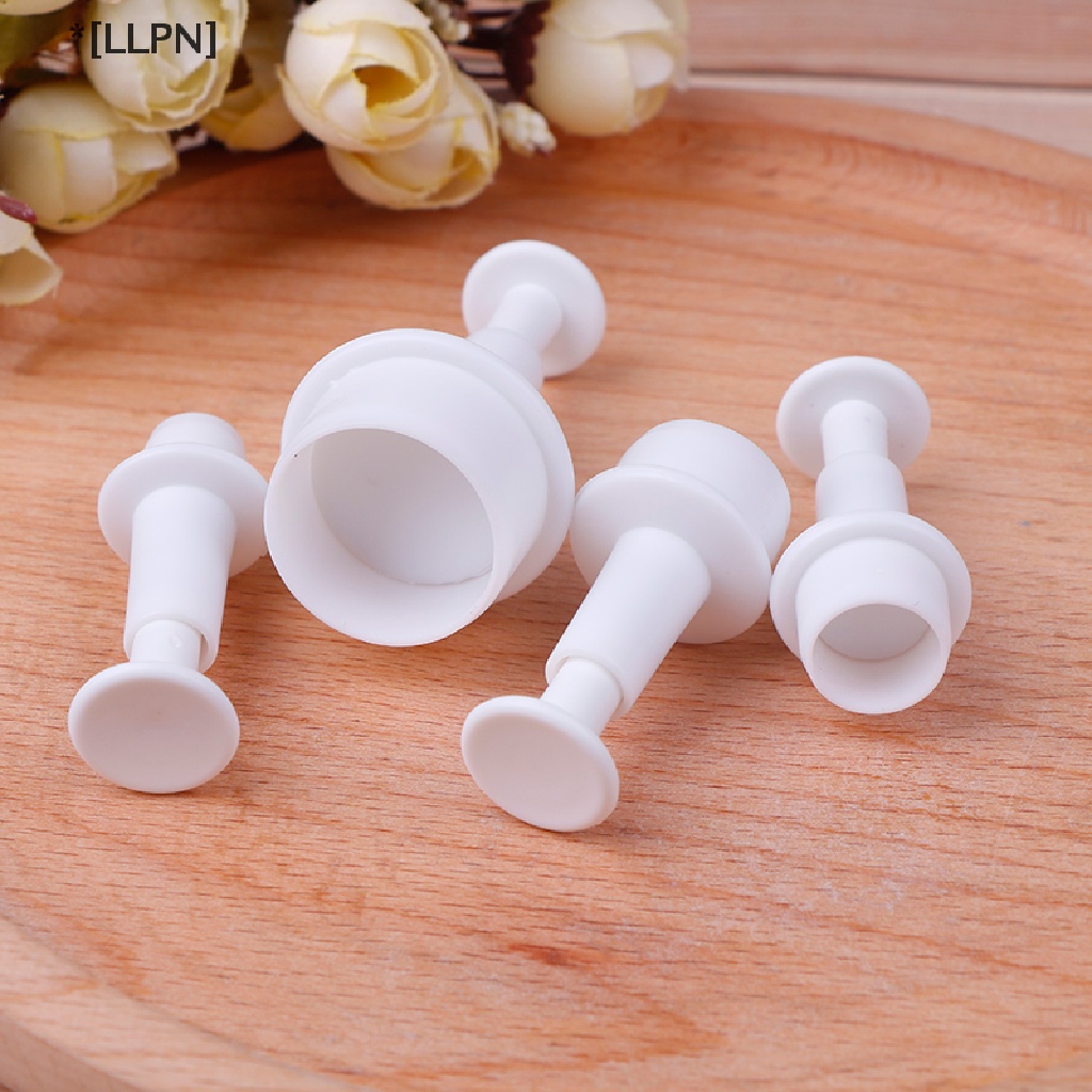 Set 4 Khuôn Tròn Làm Bánh Quy Trang Trí Cho Nhà Bếp