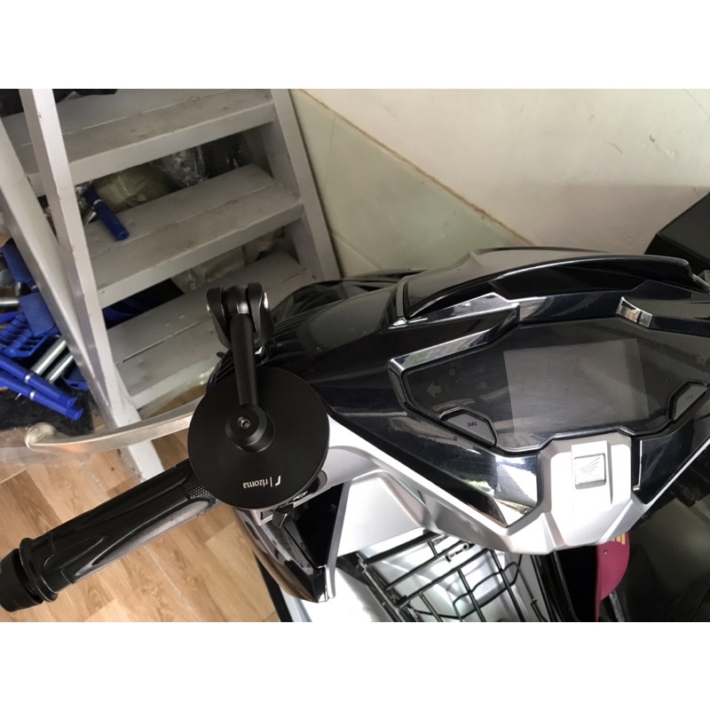 Gương tròn riroma gắn chân gương xoay gập gọn