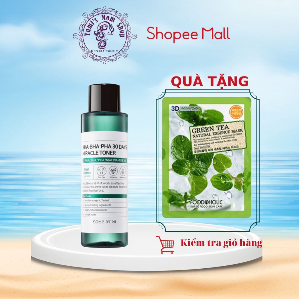 Nước Hoa Hồng Some By Mi AHA-BHA-PHA Cho Da Mụn Miracle Toner AHA-BHA-PHA 30 Days 150ml