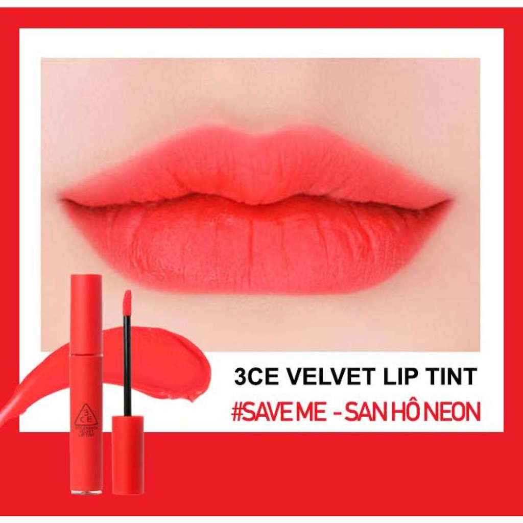 Son kem lì 3CE Velvet Lip Tint #Save Me