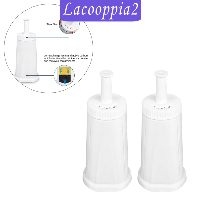 [LACOOPPIA2] 2x Coffee Machine Water Filter Household Coffee Machine Accessory Replaces