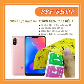 Kính cường lực dẻo nano Xiaomi Redmi 6, 6 Pro, 7, 7A